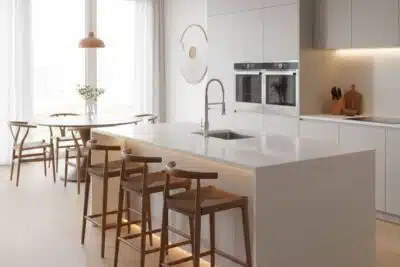 Cozinhas com bancada península ganham força em 2026