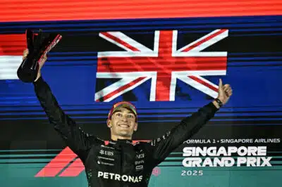 Russell conquista GP de Singapura e McLaren faz história no Mundial