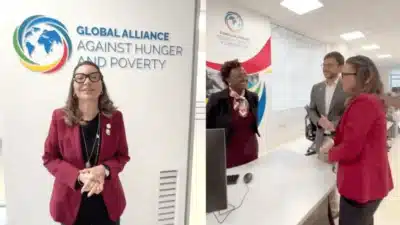 Janja visita Aliança Global contra Fome e Pobreza na Itália