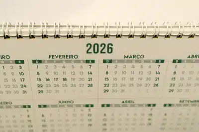 Calendário 2026: Nove Folgas Garantidas e Oportunidades de Descanso de Até 5 Dias!
