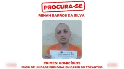 Renan Barros da Silva: “Serial Killer” Foragido do Tocantins é Alvo da Polícia Civil