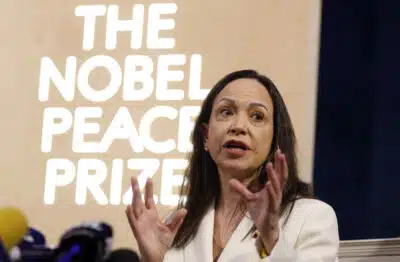 Corina Eller Recebe Prêmio Nobel da Paz Após Fuga da Venezuela