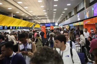 Aeroporto Congonhas registra alta de cancelamentos após chuvas e alertas climáticos