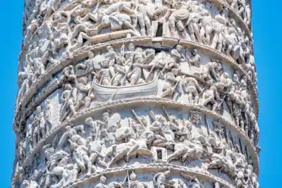 Restauração da Coluna de Marco Aurélio em Roma Usa Laser de Ponta