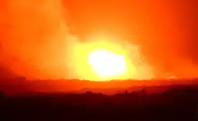 Drone registra desintegração do foguete HANBIT-Nano em lançamento de Alcântara