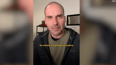 Eduardo Bolsonaro rebate Moraes e critica ministro no TSE em vídeo
