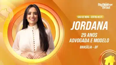 Jordana entra na Casa de Vidro do BBB 26: Conheça a participante de 29 anos!
