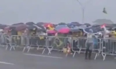 Raio atinge manifestação com Nikolas Ferreira em Brasília durante ato de anistia