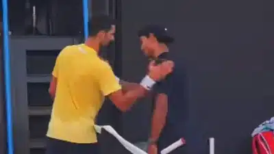 Guto Miguel treina com Novak Djokovic em preparação para o Australian Open juvenil