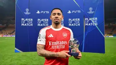 Gabriel Jesus celebra dois gols e ‘noite dos sonhos’ no San Siro