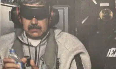 Nicolás Maduro e Cilia Flores em tribunal nos EUA para enfrentar acusações de tráfico de drogas