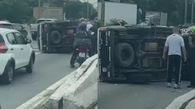 Viatura da PCESP Capota em Colisão na Marginal Tietê – Policial Ferido
