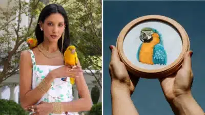 Thayná Caiçara apresenta coleção artesanal em desfile de alta-costura em Paris