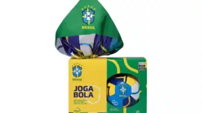 CBF lança ovo de Páscoa exclusivo com minibola da seleção brasileira!