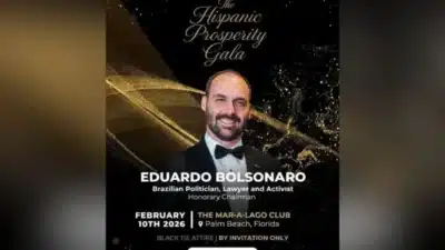 Eduardo Bolsonaro, Trump e Milei se encontram em gala que reacende polêmicas!
