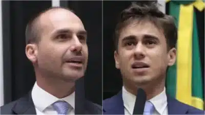 Nikolas Ferreira e Eduardo Bolsonaro protagonizam troca de farpas explosiva nas redes!